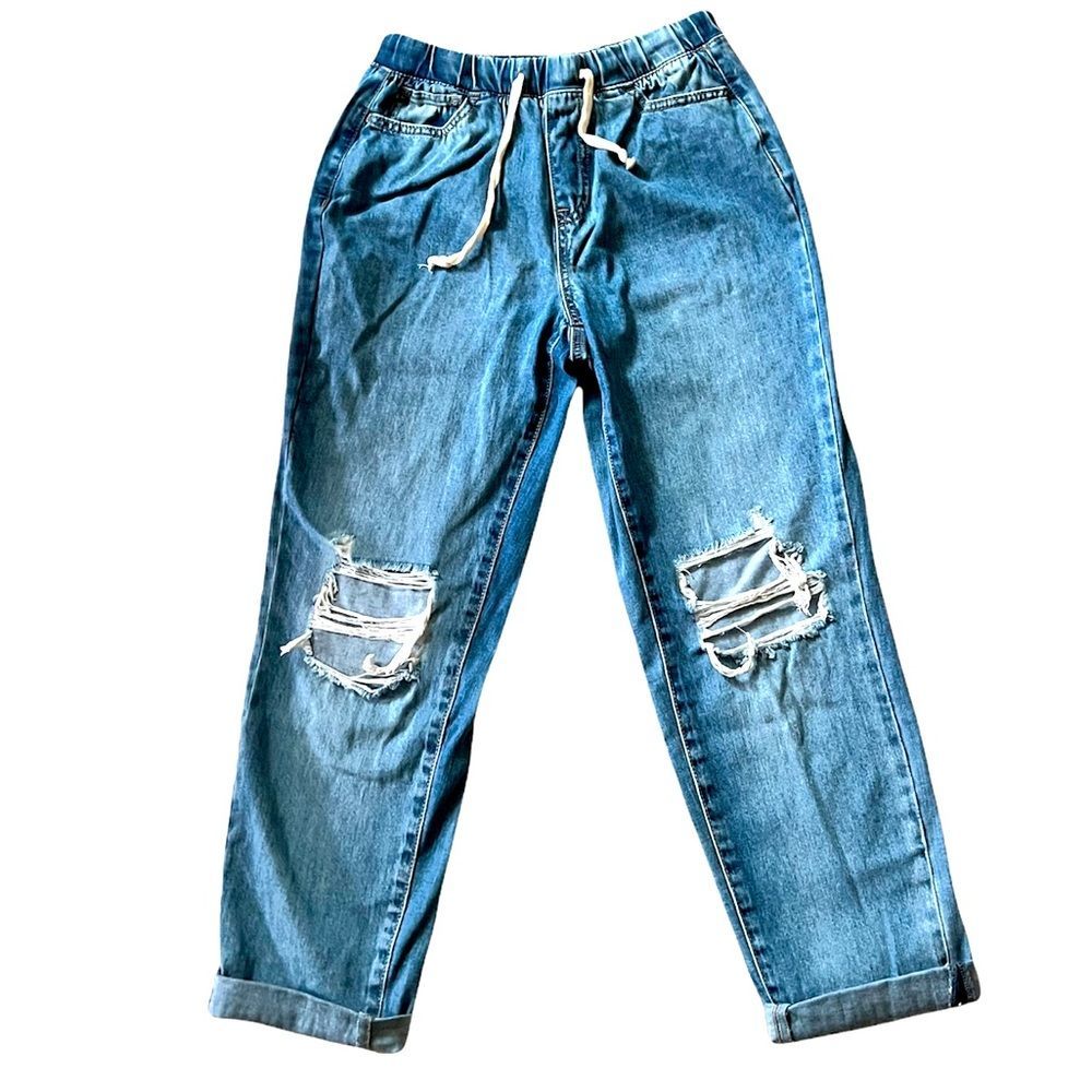 Rewash Distressed Light Blue Boyfriend Jeans size Small